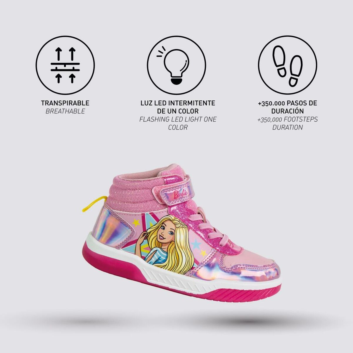 Sportssko for barn Barbie Fuksia